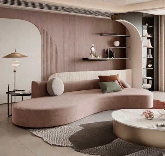 Simple Curved Living Room Sofa