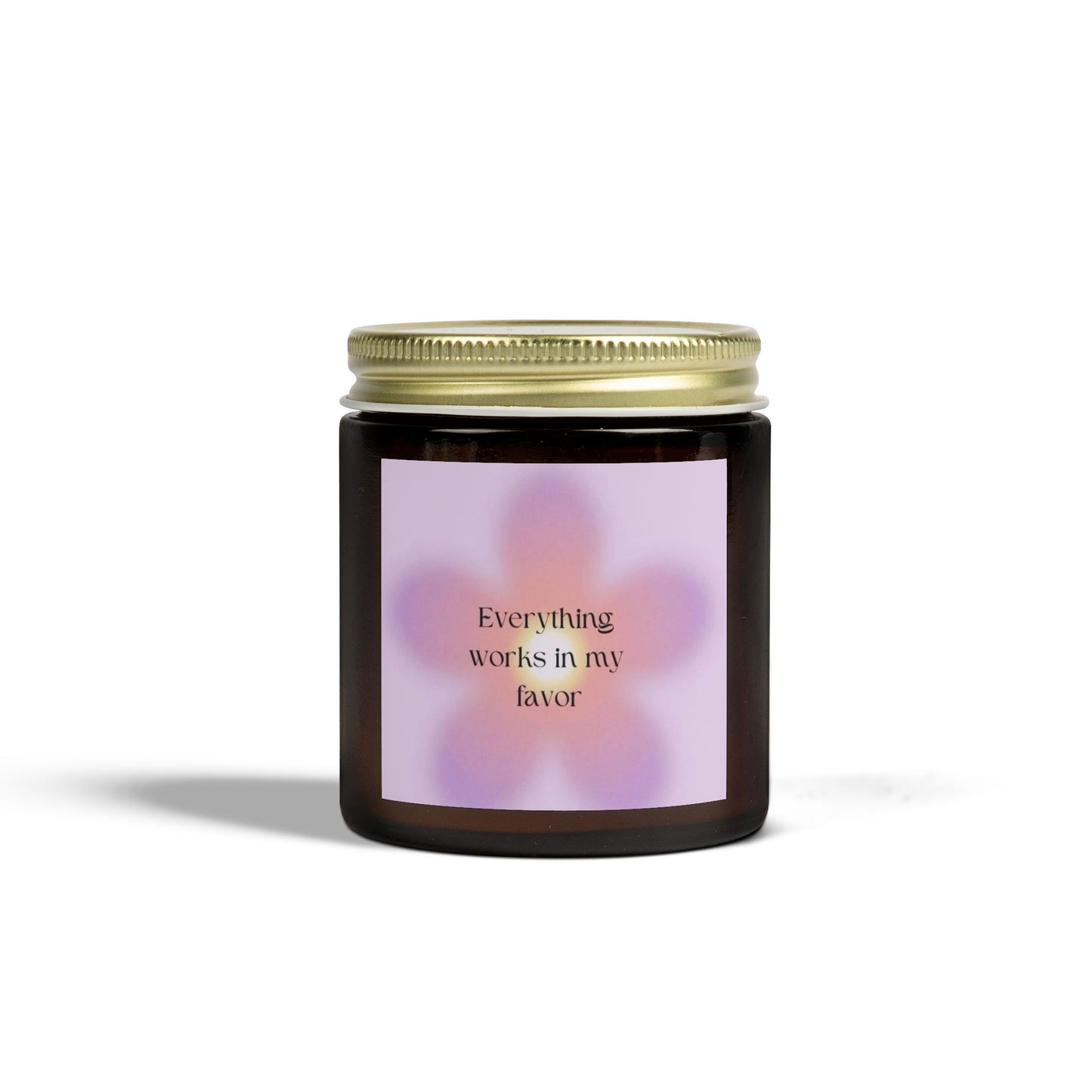 EVERYTHING WORKS IN MY FAVOR Scented Candles, Coconut Apricot Wax (4oz, 9oz)