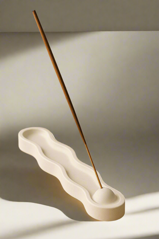 Incense Stick Holder • Modern Incense Tray • Wavy Incense Burner • Minimalist Home Decor • Meditation Room Accent • Best Friend Gift