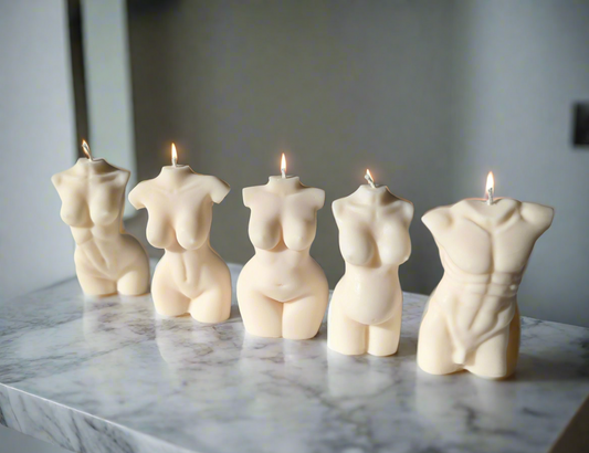 Female Body Candles, Male Body, Curvy, Candle, Torso Candle, Soy Wax Candles, Pregnant Candle | Vegan Candle | Decor Candle | Home Decor