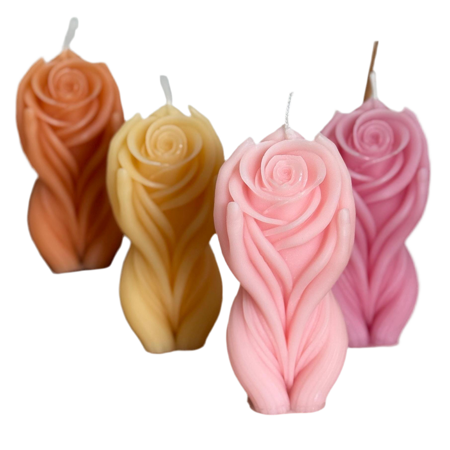 Yoni Body Candle | Vulva Art Sculpture | Feminine Form Soy Wax | Yoni-Inspired Decor Gift for Her