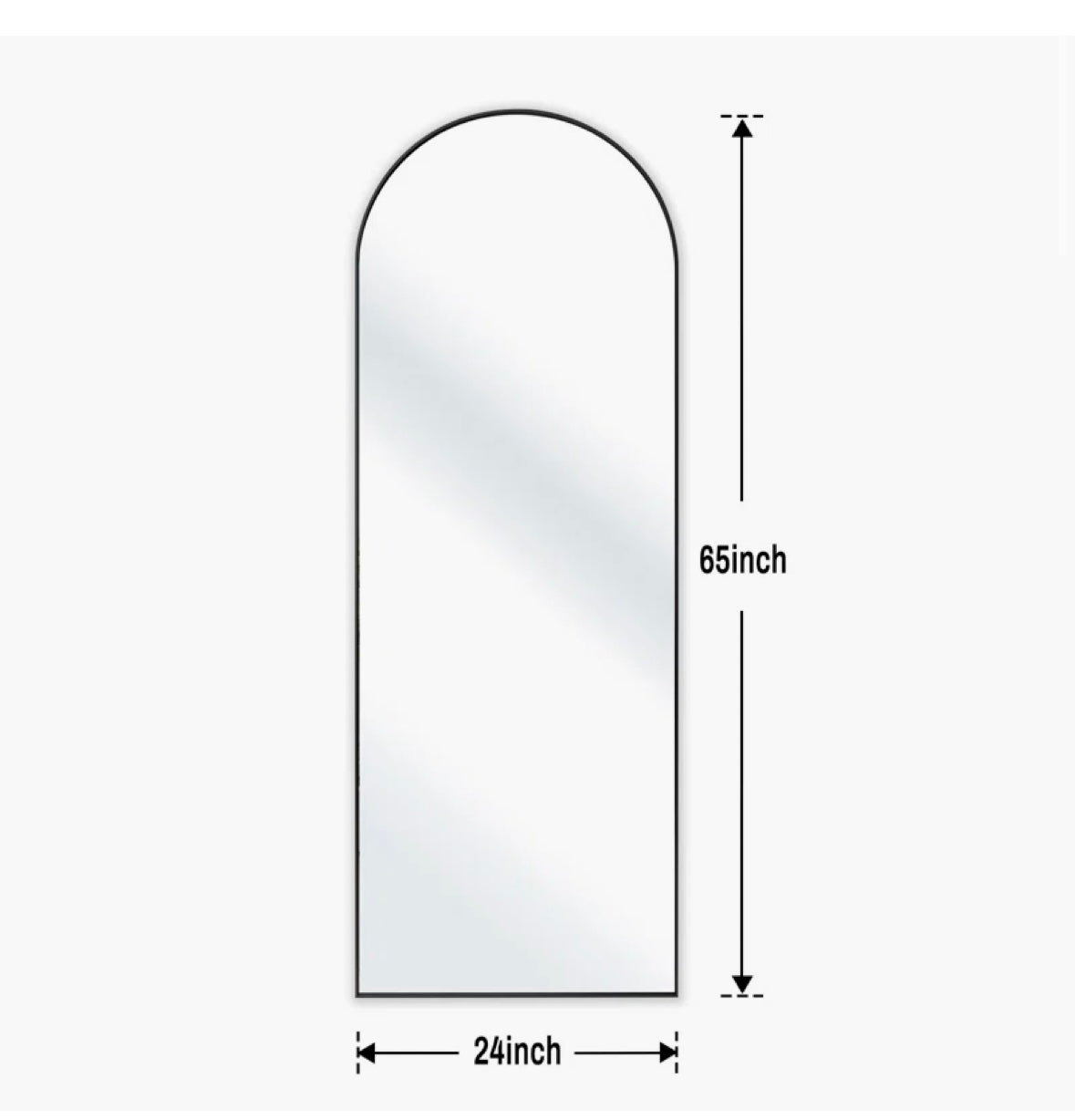 Dronfield Metal Arch Mirror