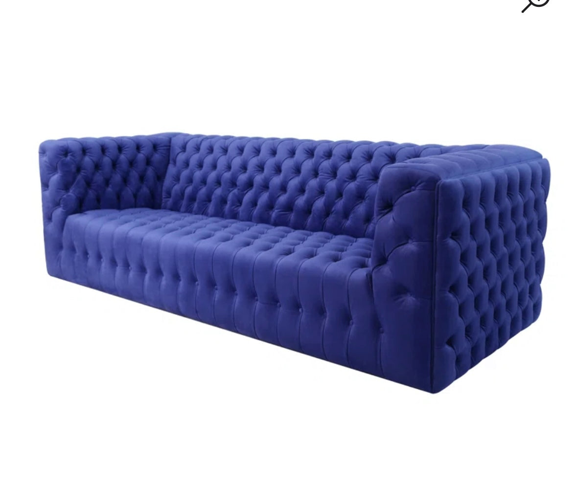 Vicenza 89.37'' Velvet Tufted SofaVicenza 89.37'' Velvet Tufted Sofa