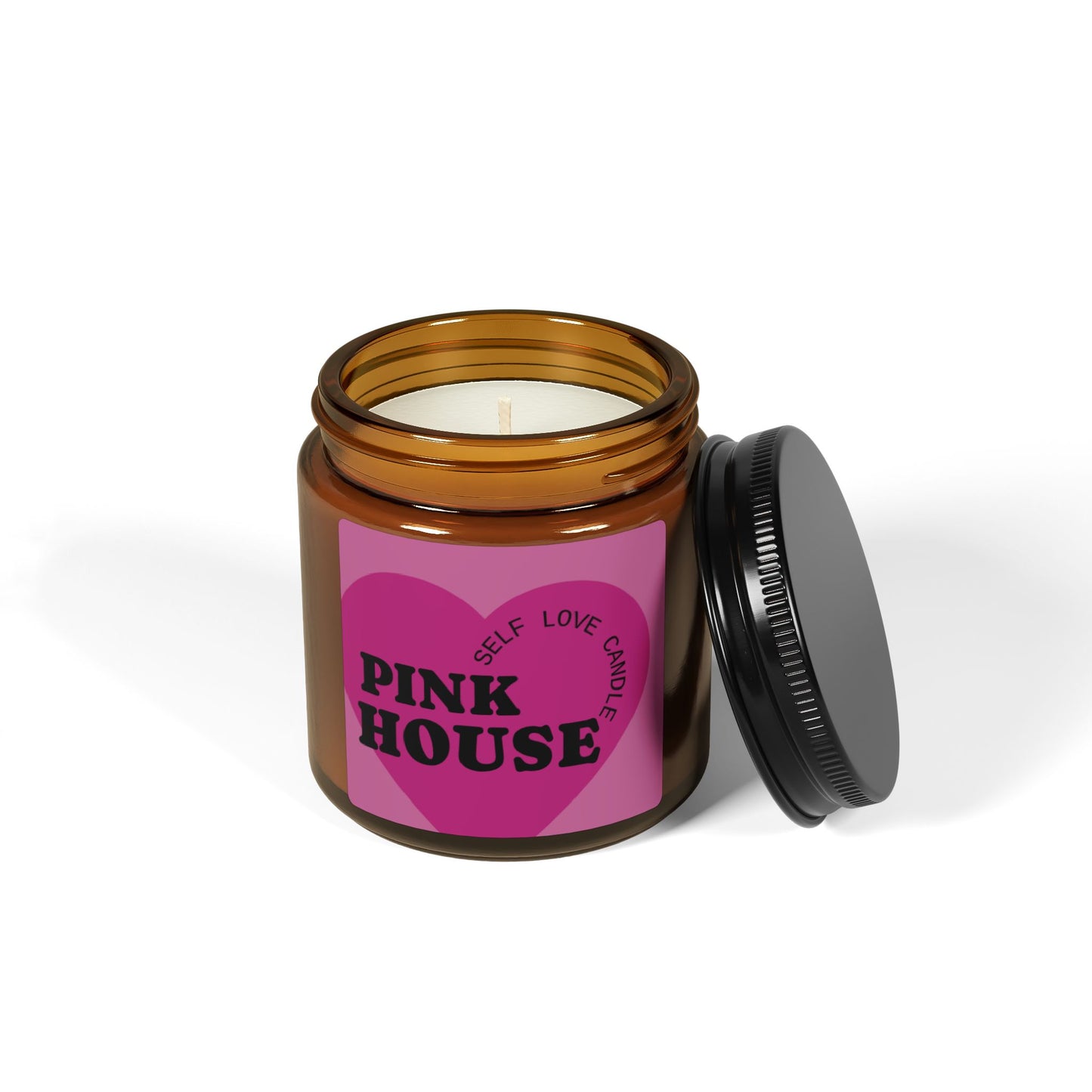 Scented Soy Candle (Multi-Size, Amber Jar)